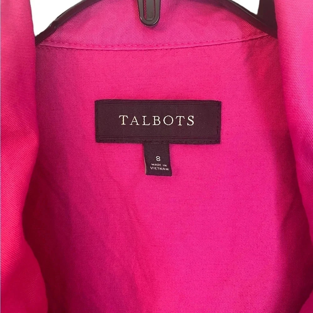 Talbots Hot Pink Zipped Moto Style Jacket - Picture 3 of 7